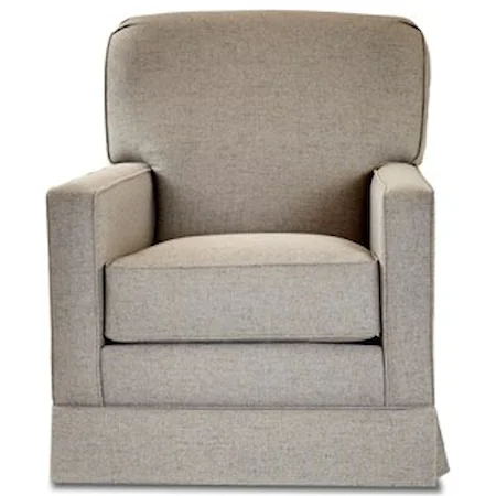 Transitional Swivel Glider with Skirted Base
